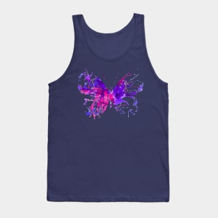 Purple watercolor butterfly Tank Top